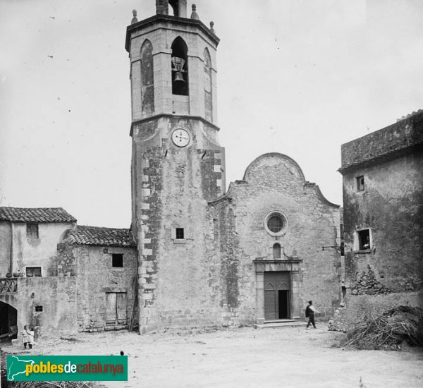 Sant Mori - Església de Sant Maurici (Foto: Josep Salvany, Fons Salvany-Biblioteca de Catalunya, 1917) Sant Mori - Església de Sant Maurici