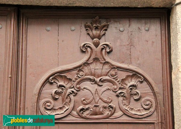 Tossa de Mar - Porta del segle XVIII. Detall