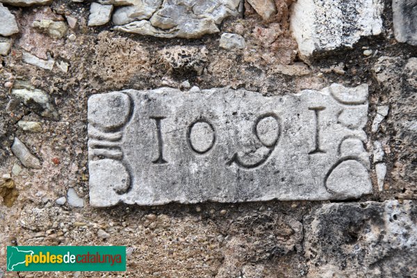 Mediona - Església de Sant Joan, llinda de 1601 (Foto: Albert Esteves, 2013) Mediona - Església de Sant Joan, llinda de 1601