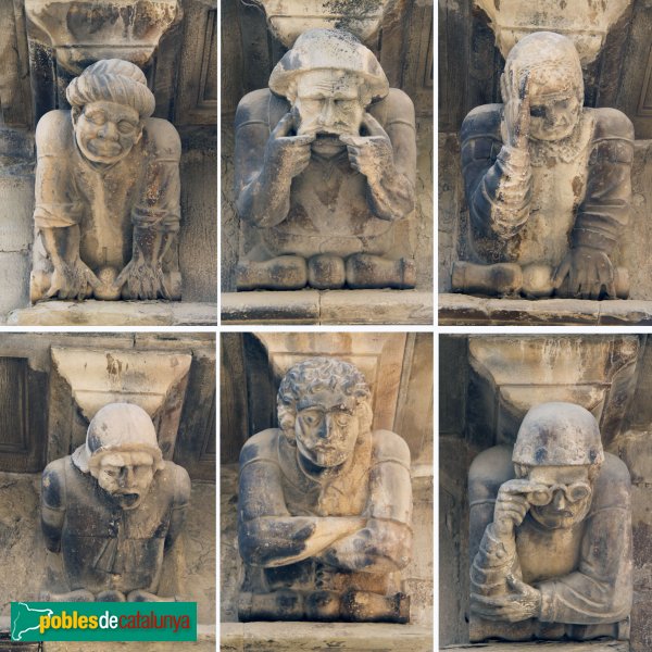 Cervera - Paeria, mènsules (Foto: Albert Esteves, 2014) Cervera - Paeria, mènsules