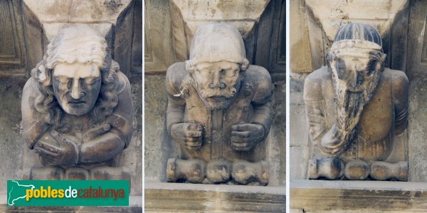 Cervera - Paeria, mènsules (Foto: Albert Esteves, 2014) Cervera - Paeria, mènsules