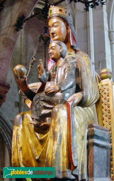 Cervera - Església de Santa Maria. Imatge de la M.D. del Coll de les Savines (segle XIII)