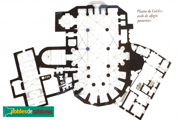 Cervera - Església de Santa Maria, planta (Foto: Albert Esteves, 2014) Cervera - Església de Santa Maria, planta