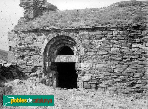 Colera - Sant Miquel de Colera (Foto: Manuel Genovart i Boixet, Arxiu C.E.C., inicis segle XX) Colera - Sant Miquel de Colera