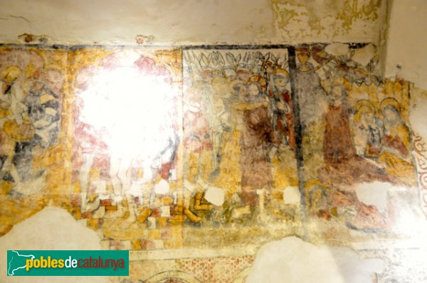 Església de Santa Eulàlia a Unha - Escenes de la vida de Crist (Foto: Joan Sánchez Sabé, 2014) Església de Santa Eulàlia a Unha - Escenes de la vida de Crist