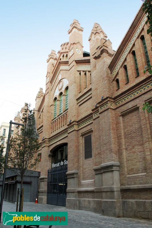 Barcelona - Mercat de Sants (Foto: Albert Esteves, 2014) Barcelona - Mercat de Sants