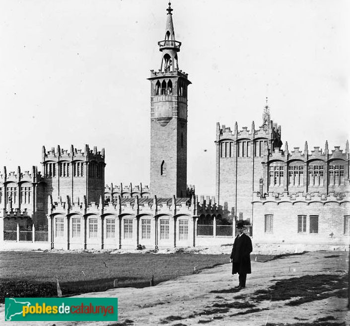 Barcelona - Fàbrica Casarramona (CaixaFòrum) (Foto: <i>Josep Salvany -Fons Salvany, Biblioteca de Catalunya-</i>, 1913) Barcelona - Fàbrica Casarramona (CaixaFòrum)