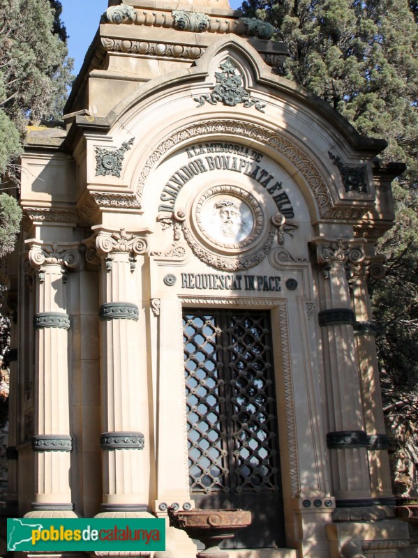 Cementiri de Montjuïc - Panteó Bonaplata (Foto: Albert Esteves, 2015) Cementiri de Montjuïc - Panteó Bonaplata