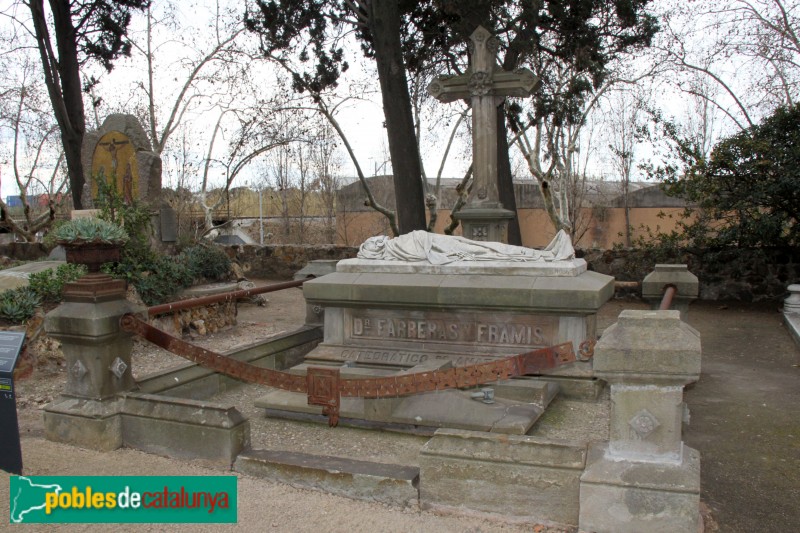 Cementiri Montjuïc - Sepultura F. Farreras (Foto: Albert Esteves, 2015) Cementiri Montjuïc - Sepultura F. Farreras