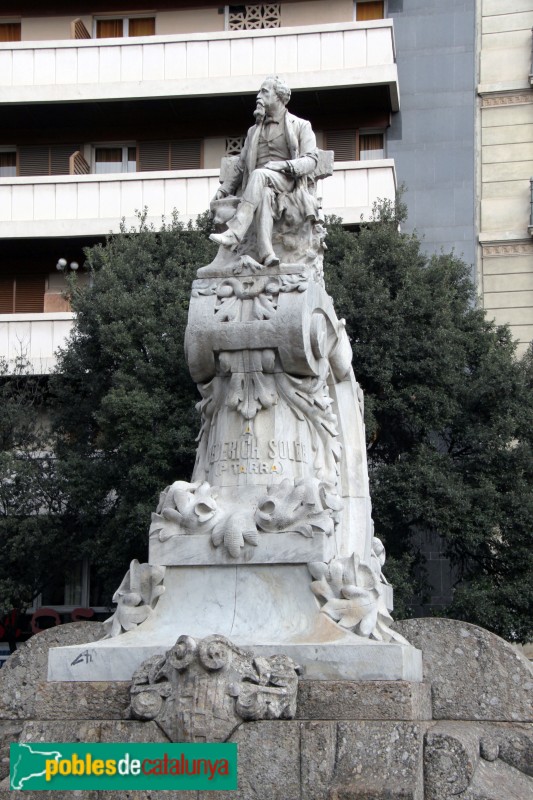 Barcelona - Monument a Pitarra (Foto: Albert Esteves, 2015) Barcelona - Monument a Pitarra