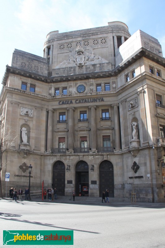 Barcelona - Edifici del Banc d'Espanya (després Caixa Catalunya) (Foto: Albert Esteves, 2015) Barcelona - Edifici del Banc d'Espanya (després Caixa Catalunya)