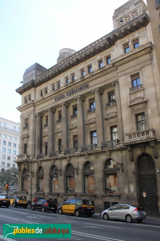 Barcelona - Edifici del Banc d'Espanya (després Caixa Catalunya) (Foto: Albert Esteves, 2015) Barcelona - Edifici del Banc d'Espanya (després Caixa Catalunya)