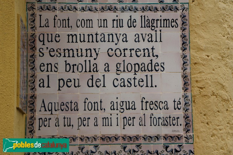 Santa Oliva - Les fonts (Foto: Graciel·la Vidal, 2014) Santa Oliva - Les fonts