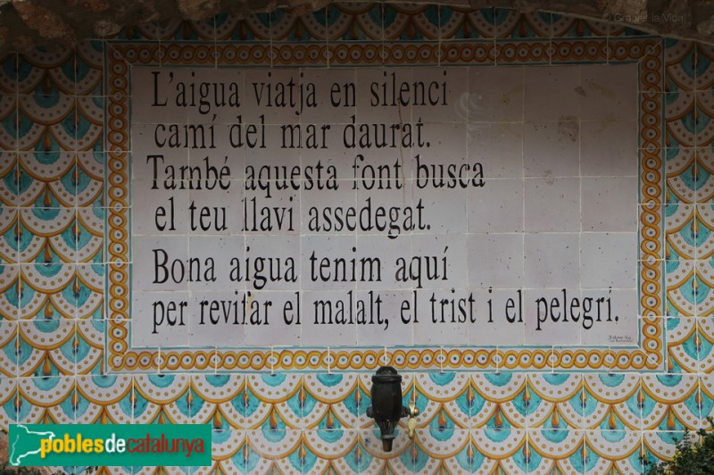 Santa Oliva - Les fonts (Foto: Graciel·la Vidal, 2014) Santa Oliva - Les fonts