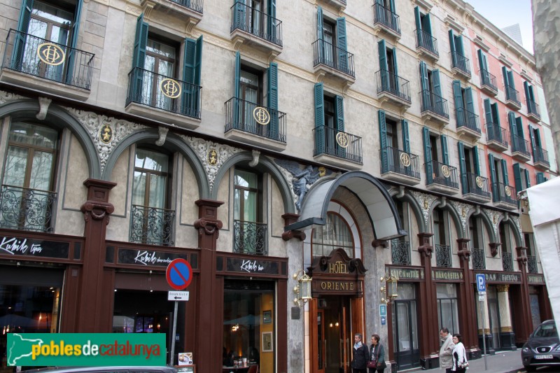Barcelona - Hotel Oriente (Rambla, 45-47) (Foto: Albert Esteves, 2015) Barcelona - Hotel Oriente (Rambla, 45-47)