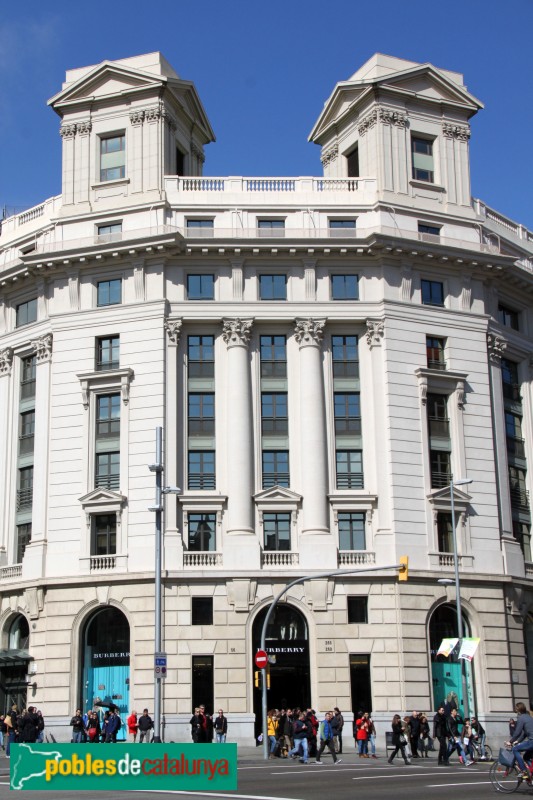 Barcelona - Passeig de Gràcia, 56 (Foto: Albert Esteves, 2015) Barcelona - Passeig de Gràcia, 56