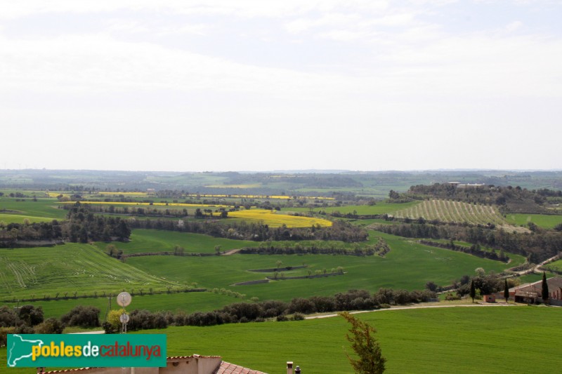 Estaràs - Panoràmica des del castell d'Alta-riba