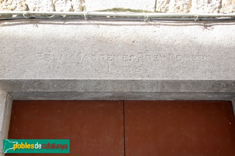 La Pera - Llinda 1686 (Foto: Albert Esteves, 2015) La Pera - Llinda 1686