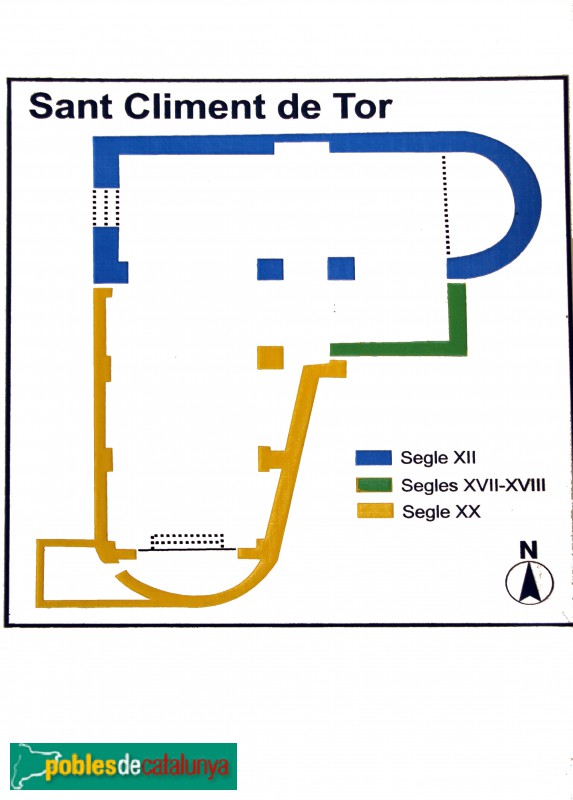 La Tallada - Sant Climent de Tor, planta La Tallada - Sant Climent de Tor, planta
