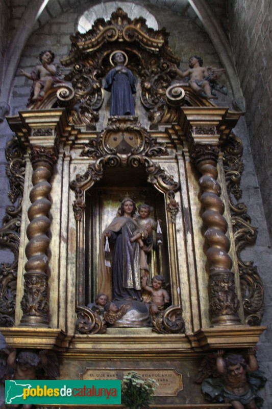 Torroella de Montgrí - Església de Sant Genís, altar lateral barroc (Foto: Albert Esteves, 2015) Torroella de Montgrí - Església de Sant Genís, altar lateral barroc