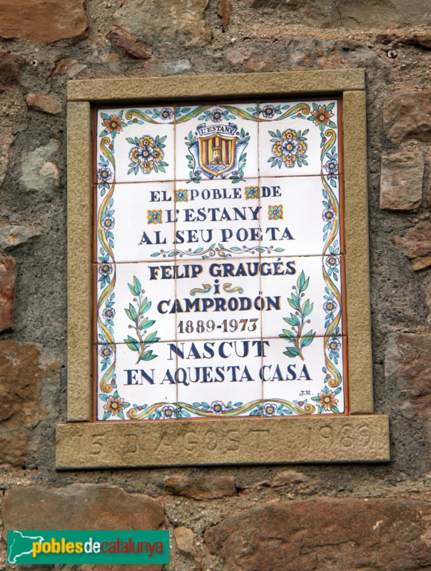 L'Estany - Cal Xiconet (Foto: Albert Esteves, 2016) L'Estany - Cal Xiconet