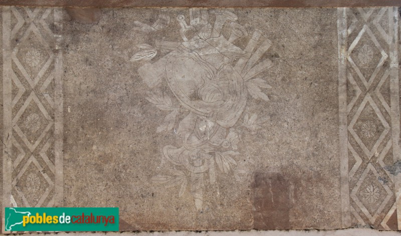 Sant Feliu de Llobregat - Casa Erasme de Gònima, esgrafiats (Foto: Albert Esteves, 2016) Sant Feliu de Llobregat - Casa Erasme de Gònima, esgrafiats