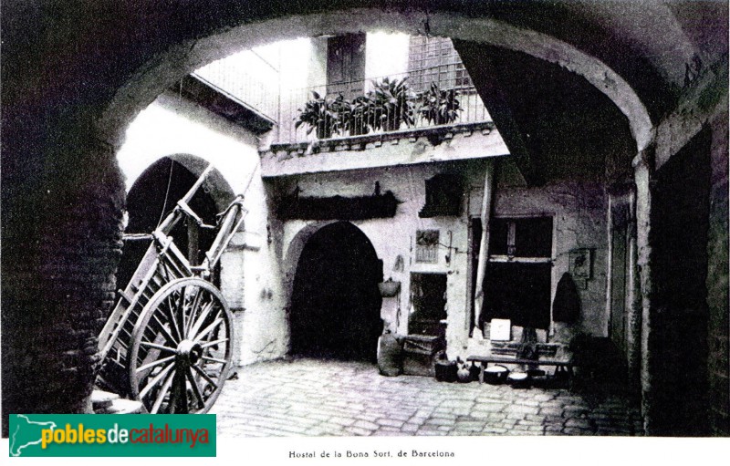 Barcelona - Hostal de la Bona Sort (Foto: Revista Ford, 1932, enviada per Jordi Artigas) Barcelona - Hostal de la Bona Sort