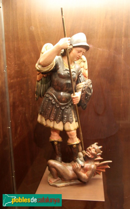 Moià - Museu Rafael Casanova: imatge de sant Miquel (segle XVII) (Foto: Albert Esteves, 2016) Moià - Museu Rafael Casanova: imatge de sant Miquel (segle XVII)