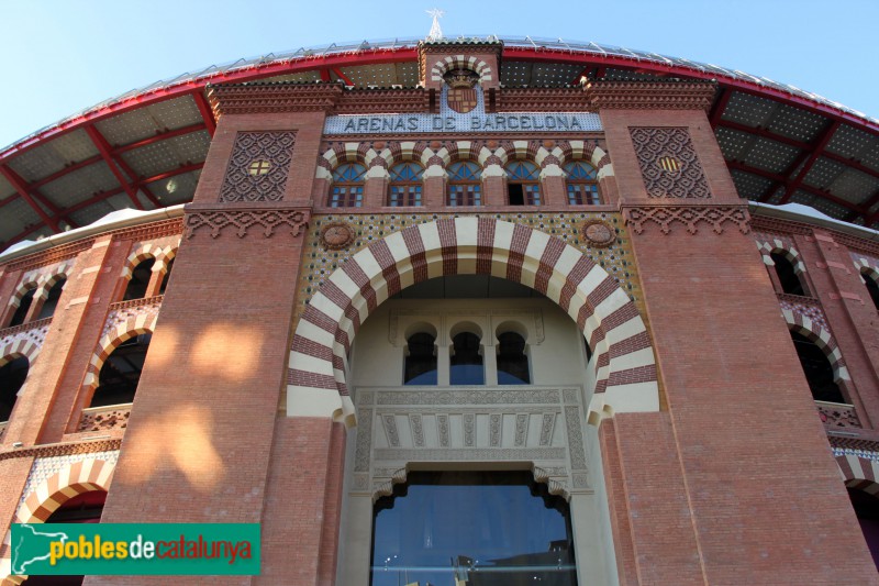 Barcelona - Plaça de toros de Les Arenes (Foto: Albert Esteves, 2016) Barcelona - Plaça de toros de Les Arenes