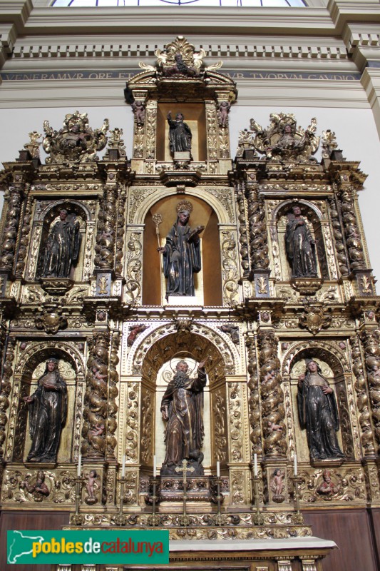 Barcelona - Sant Vicenç de Sarrià, retaule de Santa Clara