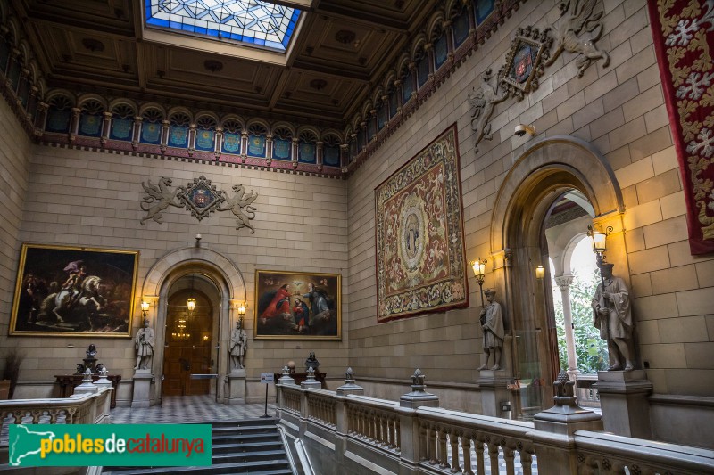 Barcelona - Universitat de Barcelona. Planta noble (Foto: José Aguado, 2017) Barcelona - Universitat de Barcelona. Planta noble