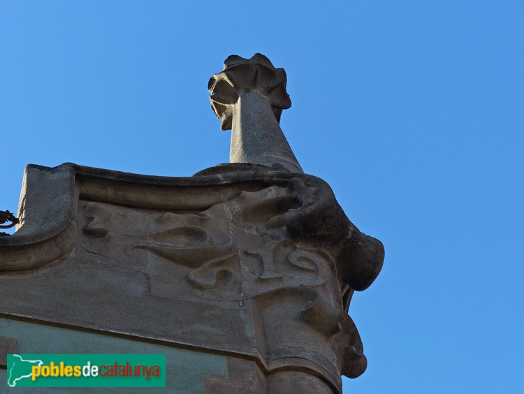 Barcelona - Casa Vidal. Pinacle (Foto: Graciel·la Vidal, 2017) Barcelona - Casa Vidal. Pinacle