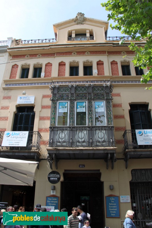 Vilanova i la Geltrú - Casa Gener (Foto: Albert Esteves, 2017) Vilanova i la Geltrú - Casa Gener