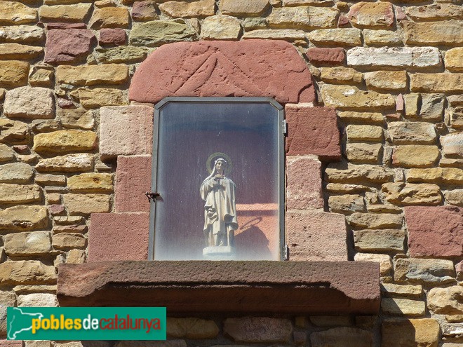 Seva - Can Romero. Detall capelleta (Foto: Graciel·la Vidal, 2017) Seva - Can Romero. Detall capelleta