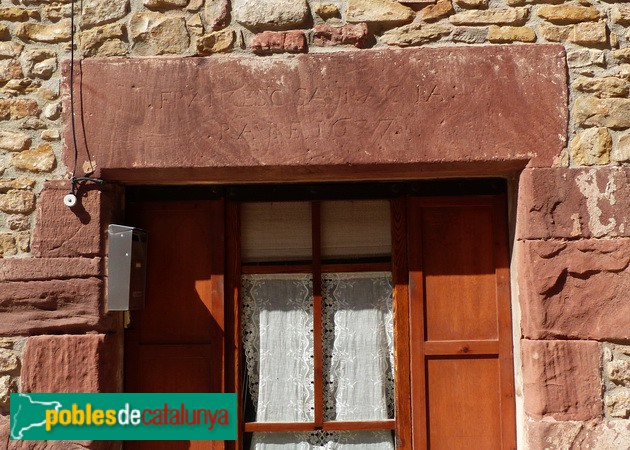 Llinda de 1637. Carrer de Baix