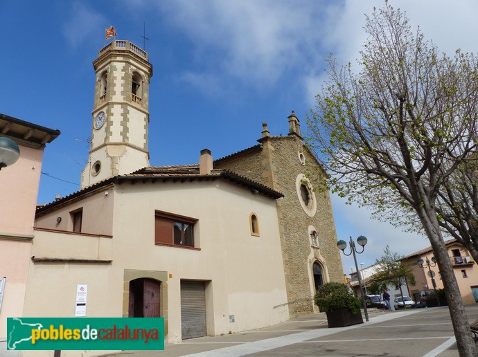 Calldetenes - Església de Nostra Senyora de la Mercè i rectoria (Foto: Graciel·la Vidal, 2017) Calldetenes - Església de Nostra Senyora de la Mercè i rectoria