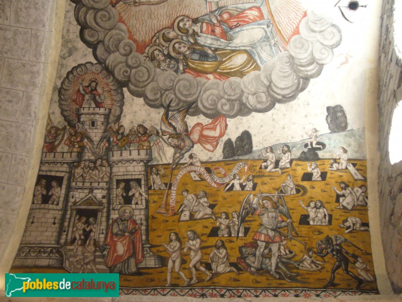 Arties - Església de Santa Maria, pintures del segle XVI (Foto: Jordi Ferrer, 2011) Arties - Església de Santa Maria, pintures del segle XVI