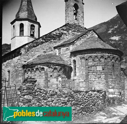 Unha - Església de Santa Eulàlia (Foto: Jaume Biosca -Arxiu C.E.C.-, 1928) Unha - Església de Santa Eulàlia