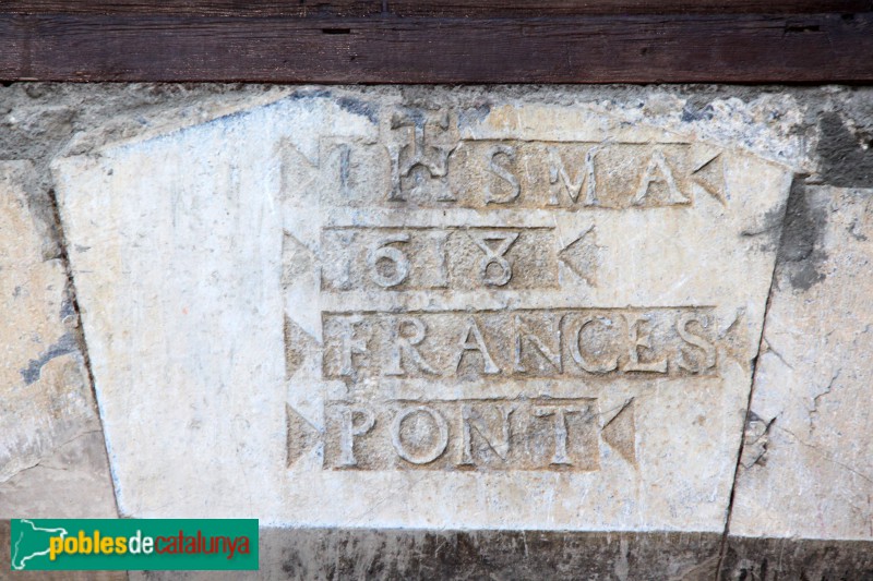 Gessa - Llinda del segle XVII (Foto: Albert Esteves, 2017) Gessa - Llinda del segle XVII