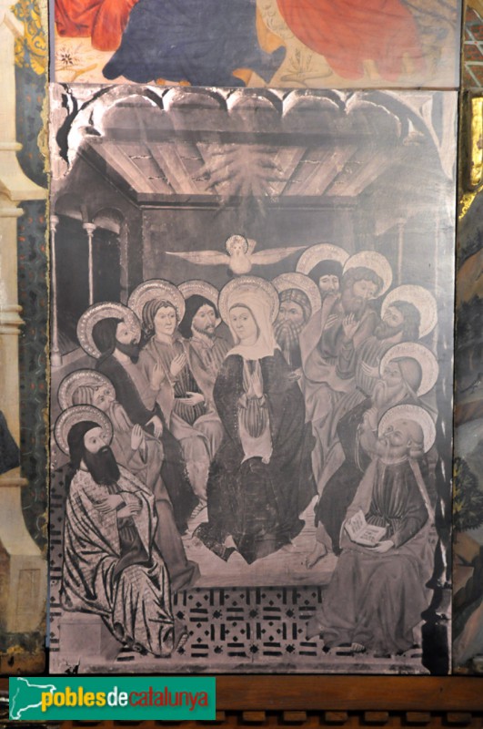 Arties - Església de Santa Maria: retaule gòtic (Foto: Joan Sànchez Sabé, 2014) Arties - Església de Santa Maria: retaule gòtic