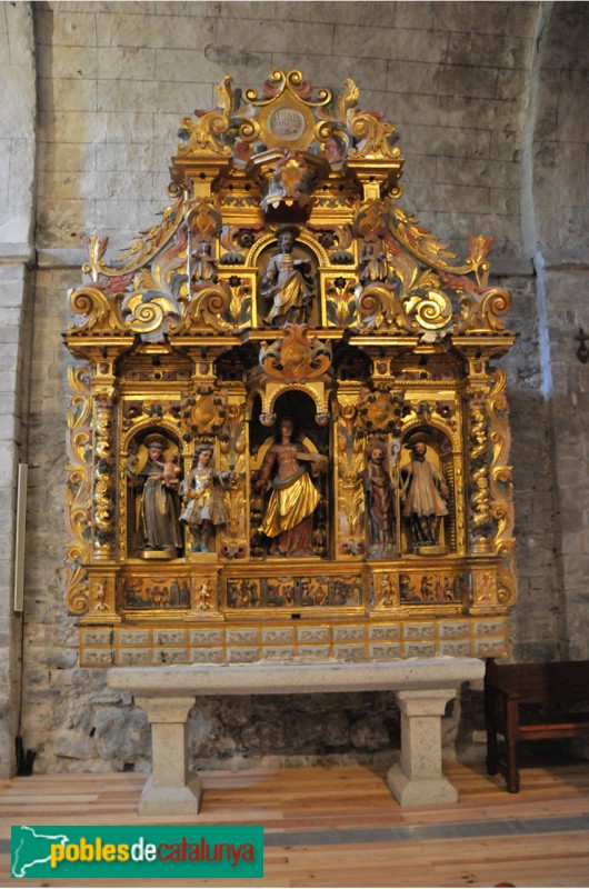 Arties - Església de Santa Maria, interior (Foto: Joan Sànchez Sabé, 2014) Arties - Església de Santa Maria, interior