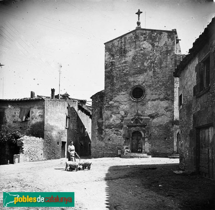 Fonteta - Església de Santa Maria (Foto: Josep Salvany -Fons Salvany, Biblioteca de Catalunya-, 1917) Fonteta - Església de Santa Maria