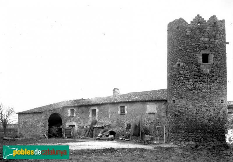 Palafrugell - Torre de Can Vilar (Foto: Manuel Genovart -Arxiu fotogràfic C.E.C.-, 1922) Palafrugell - Torre de Can Vilar