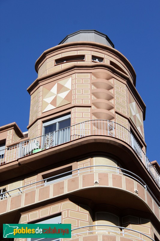 Barcelona - Casa Marià Pidelserra (Balmes, 178-180) (Foto: Albert Esteves, 2018) Barcelona - Casa Marià Pidelserra (Balmes, 178-180)
