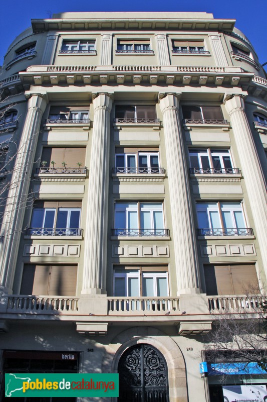 Barcelona - Muntaner, 240 (Foto: Albert Esteves, 2018) Barcelona - Muntaner, 240