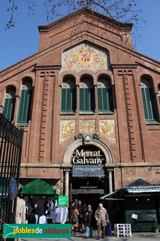 Barcelona - Mercat de Galvany (Foto: Albert Esteves, 2018) Barcelona - Mercat de Galvany