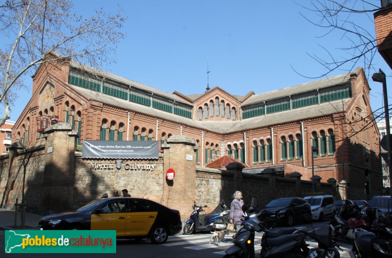 Barcelona - Mercat de Galvany (Foto: Albert Esteves, 2018) Barcelona - Mercat de Galvany