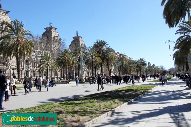 Barcelona - Passeig Lluís Companys (Foto: Albert Esteves, 2018) Barcelona - Passeig Lluís Companys
