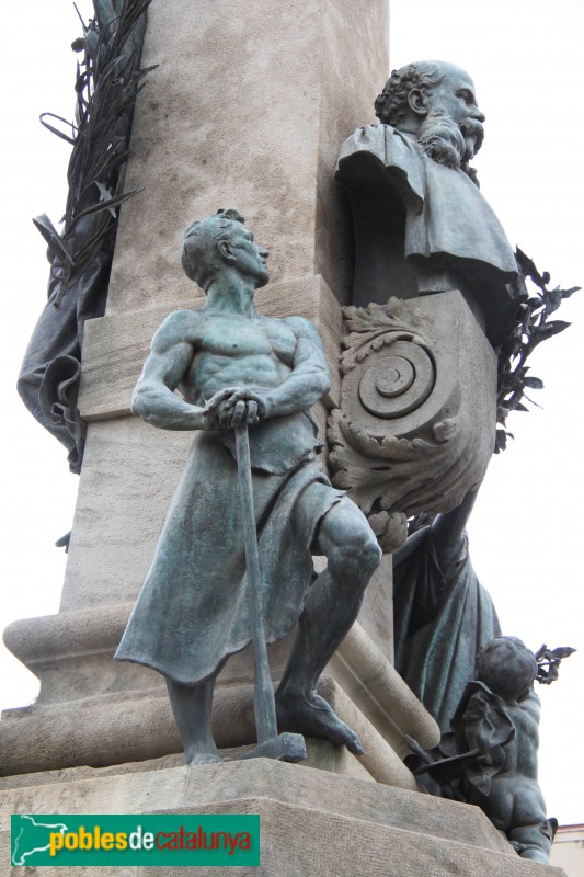 Barcelona - Monument a Rius i Taulet (Foto: Albert Esteves, 2018) Barcelona - Monument a Rius i Taulet