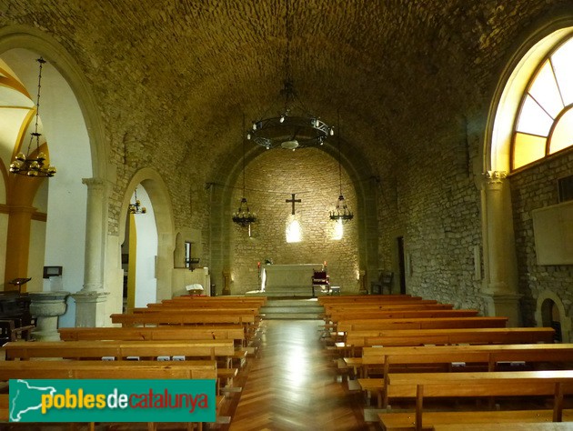 Folgueroles - Església de Santa Maria. Interior (Foto: Graciel·la Vidal, 2017) Folgueroles - Església de Santa Maria. Interior